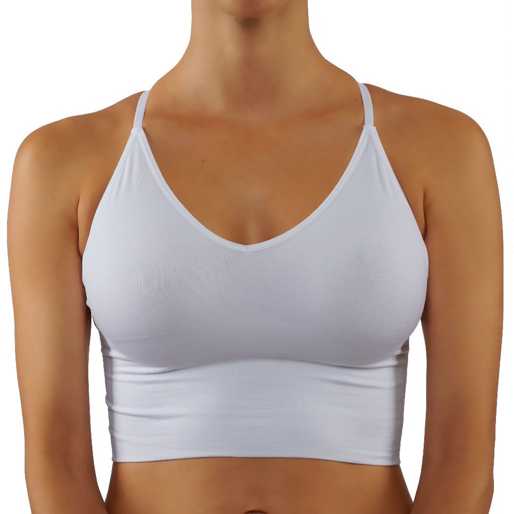 NWT Set 4pcs Criss Cross Bralette Crop Top Removable Padding